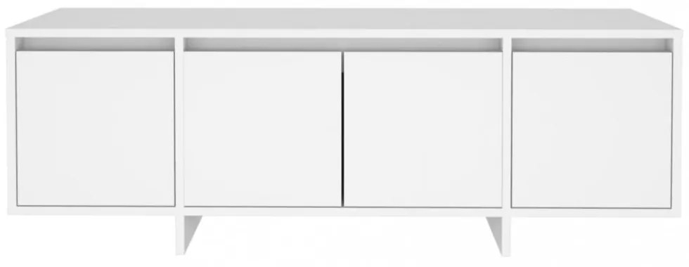fehér szerelt fa TV-szekrény 120 x 30 x 40,5 cm
