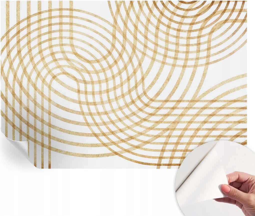 Prémium öntapadós fali fotótapéta Geometrikus szövés 152x104 cm