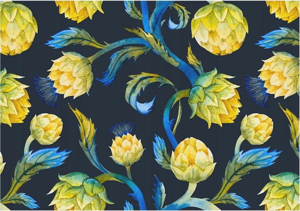 Fali fotótapéta Étkezőbe Növényi virtuóz 208x146 Ragasztó