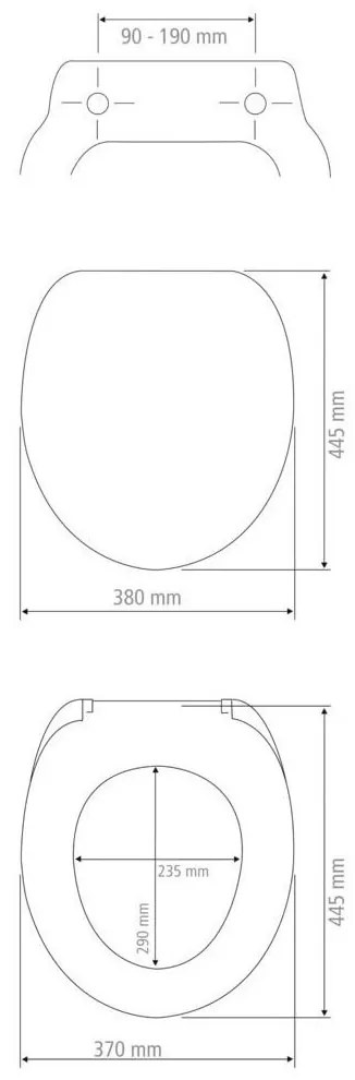 STONE - Design mintás MDF WC ülőke