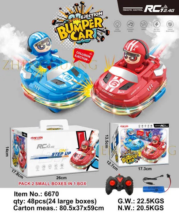 Ütköző Dodgem Játék Akkus 2 darab/ doboz