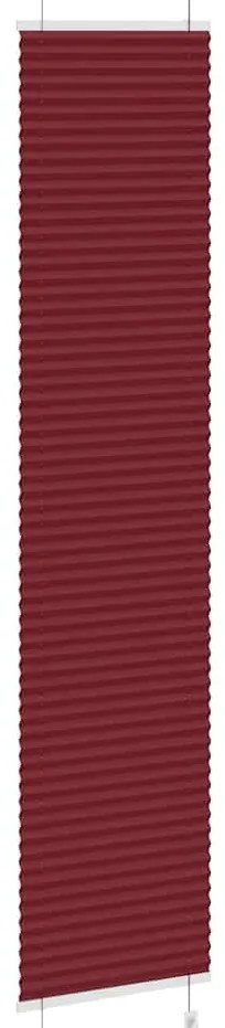 pliszírozott redőny Bordeaux piros 45x200 cm Szövetszélesség
