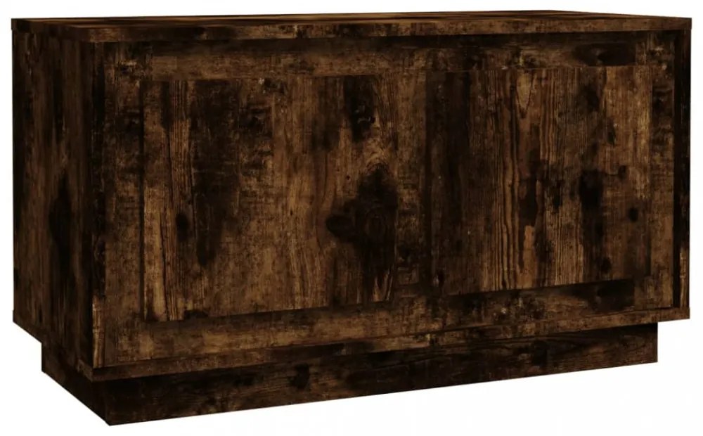 füstös tölgy színű szerelt fa TV-szekrény 80x35x45 cm