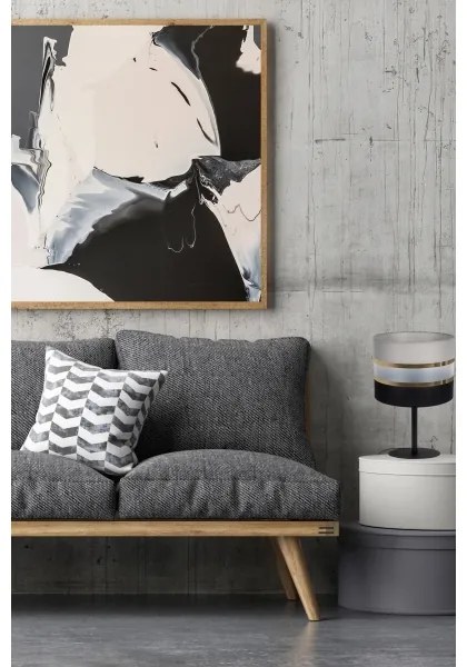 Asztali lámpa CORAL 1xE27/60W/230V fekete/szürke