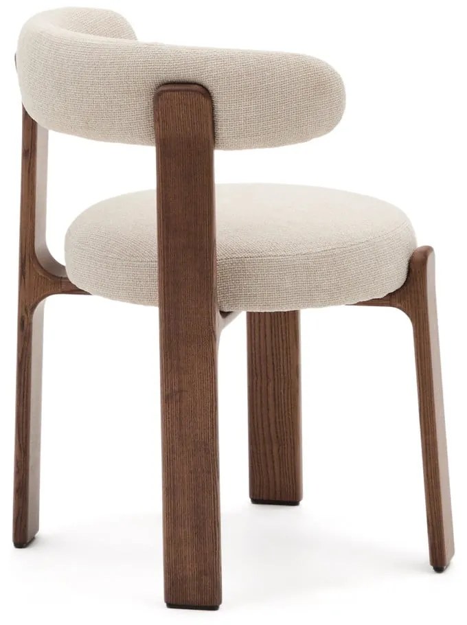 Barna-bézs kőrisfa étkezőszék Granite – Kave Home