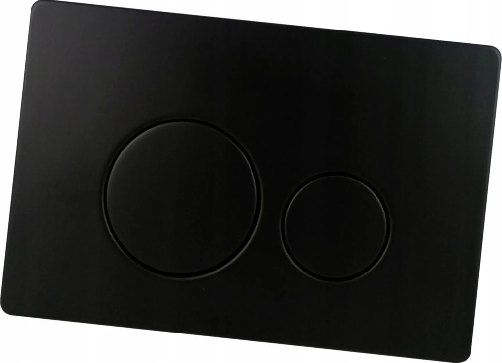 Öblítőgomb D acél fekete Alcaplast Delfin Alcadrain wc-hez