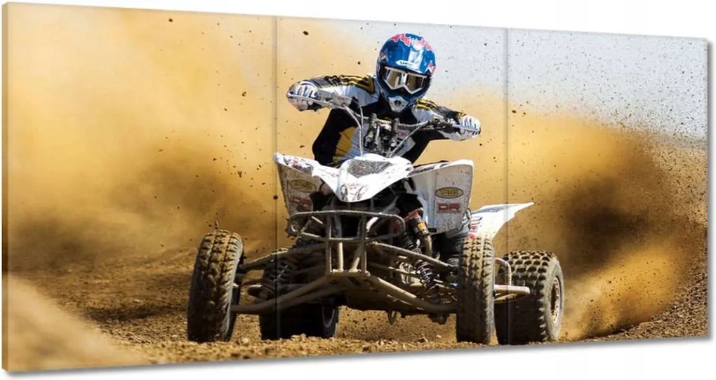 Vászonkép 60x30 Quad sivatag rally verseny