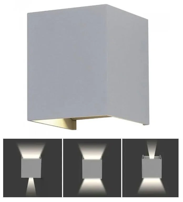 V-Tac LED Kültéri fali lámpa LED/11W/230V 4000K IP65 szürke VT1115