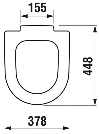 JIKA H8932823000631 - WC-ülőke DEEP duroplast/fehér