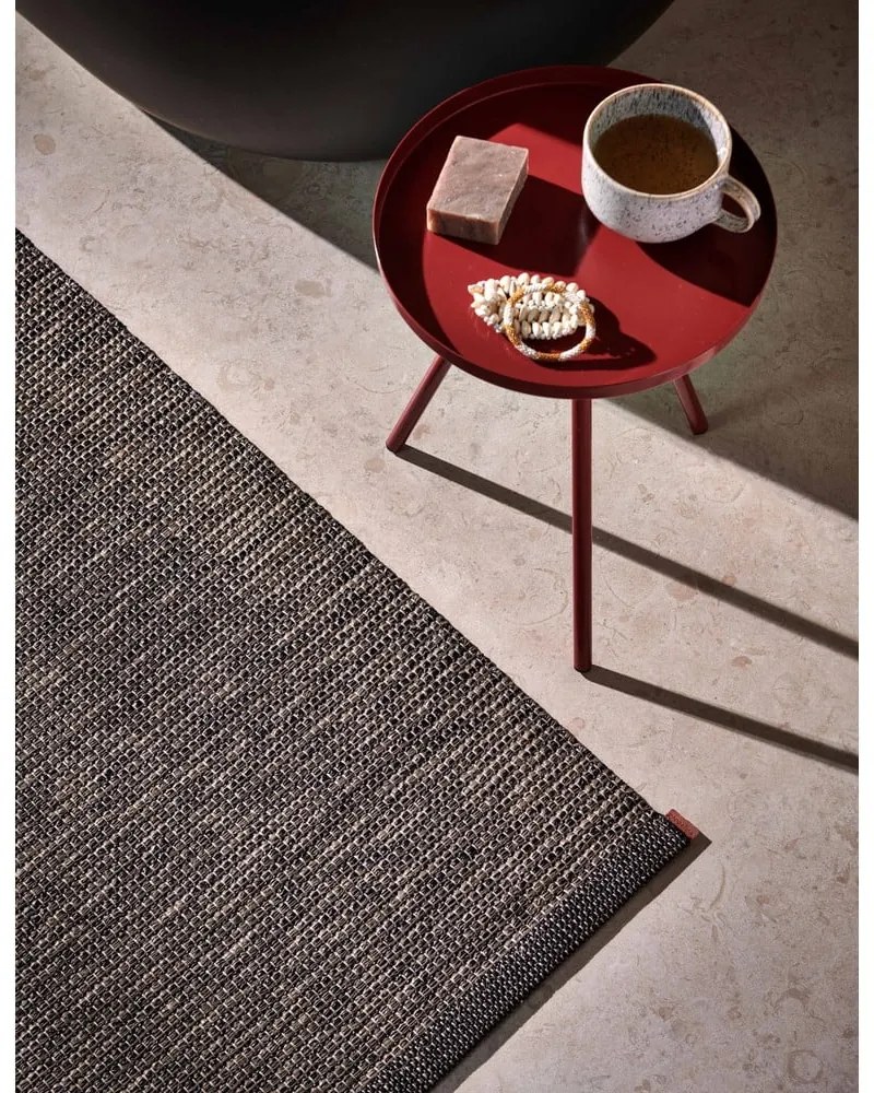 Sötétbarna kültéri-beltéri szőnyeg 70x90 cm Sam Black Walnut – Pappelina