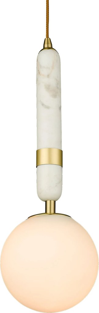 Cosmolight glamour modern függeszték la spezia fehér sárgaréz cosp01329br