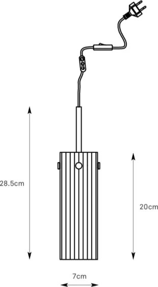 Markslöjd 109015 - Kábeles függőlámpa TIBIA 1xE14/40W/230V füstös bézs/sárgaréz
