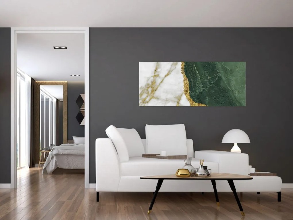 Kép - Zöld márvány N⁰3 (120x50 cm)