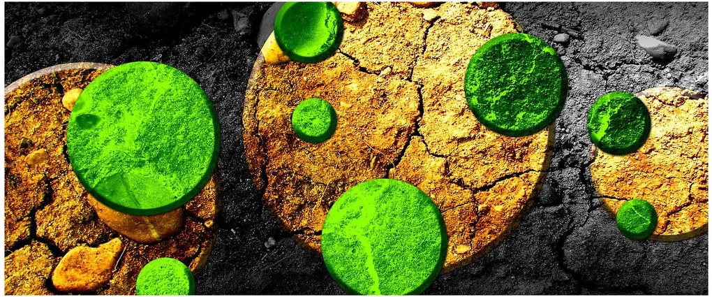 Az absztrakció képe - Gömb (120x50 cm)