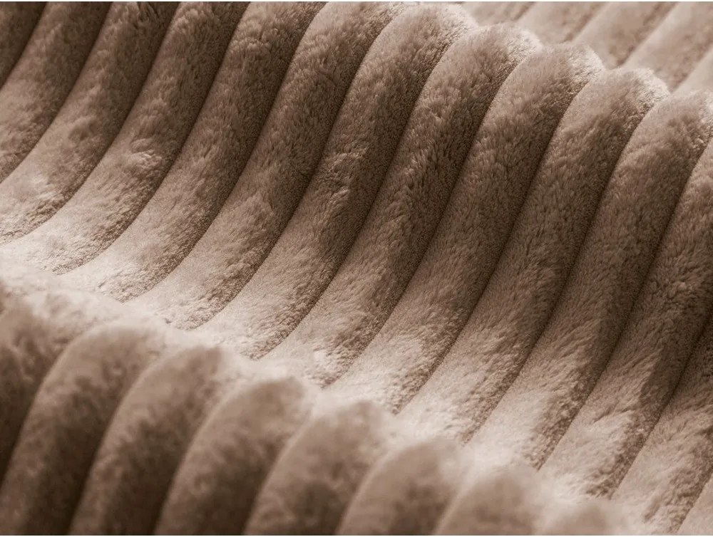 Barna kárpitozott ágyneműtartós franciaágy ágyráccsal 160x200 cm Martina – Micadoni