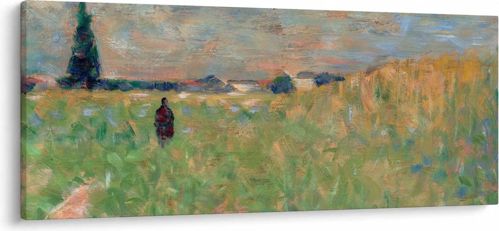 Kép - Georges Seurat, A Summer Landscape, reprodukciók (120x50 cm)