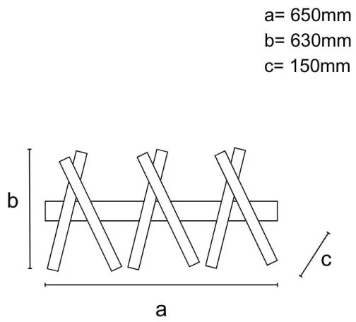 LED Dimmelhető felületre szerelhető csillár LED/75W/230V 3000-6500K + távirányítás