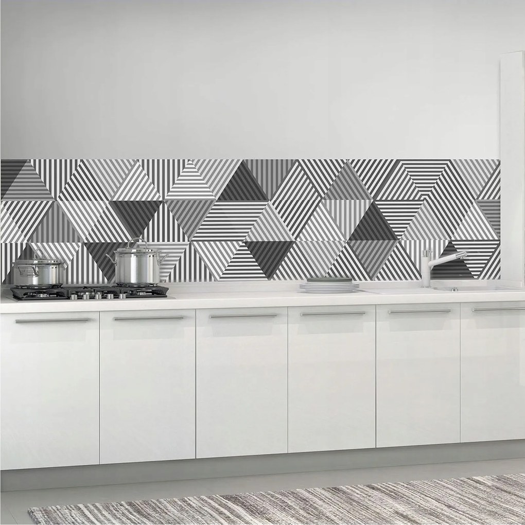 Flizelin fotótapéta Geometrikus háromszögek absztrakt háttér 250x60 +ragasztó