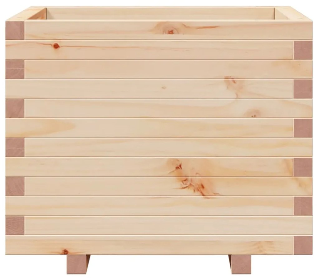 vidaXL tömör fenyőfa kerti virágtartó 60 x 60 x 49,5 cm