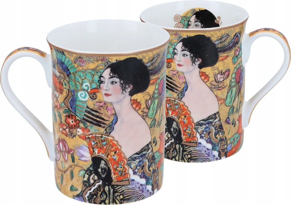 Gustav Klimt Női legyezős bögre 350ml