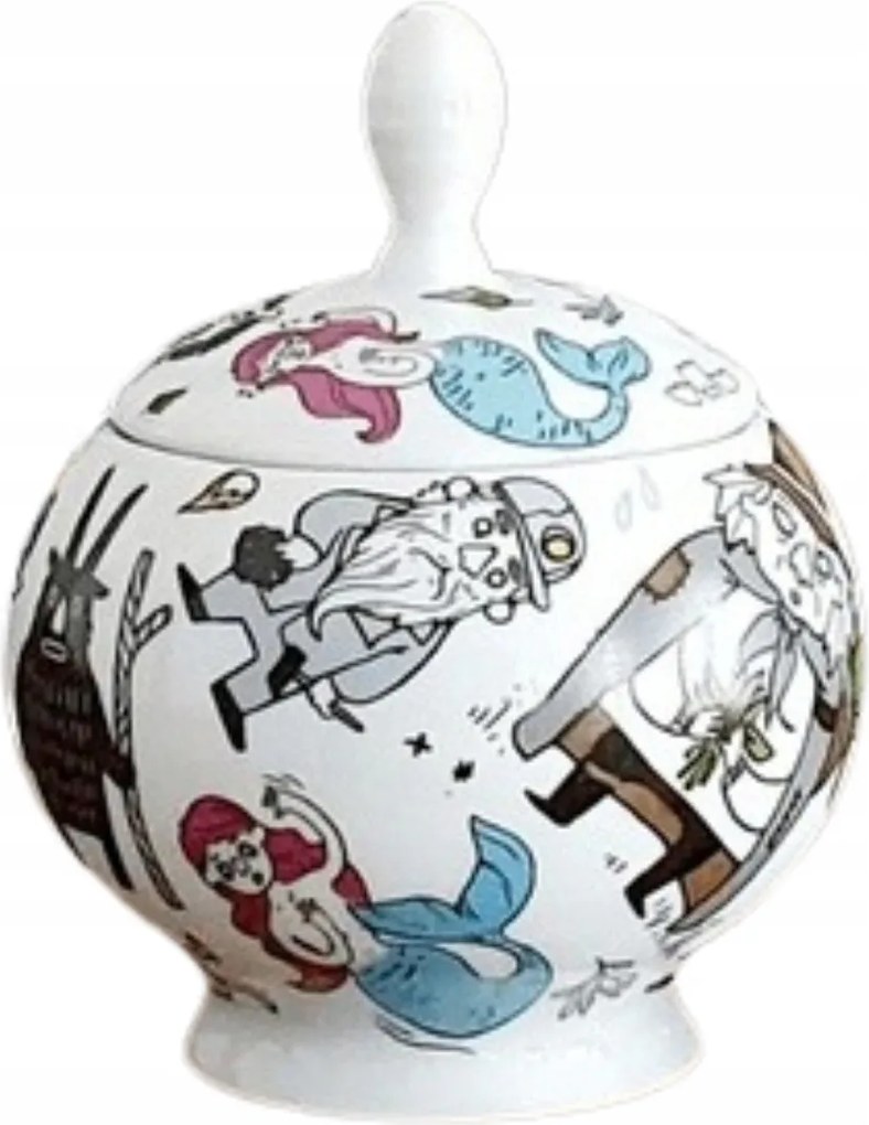 Beboki és mások Porcelán Cukortartó Lolita- Porcelán Boglárka