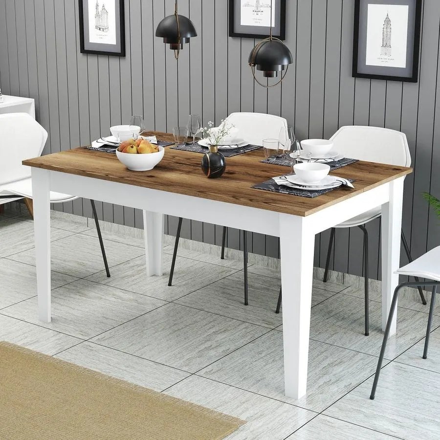 Étkező asztal Milan 520 - Walnut, White