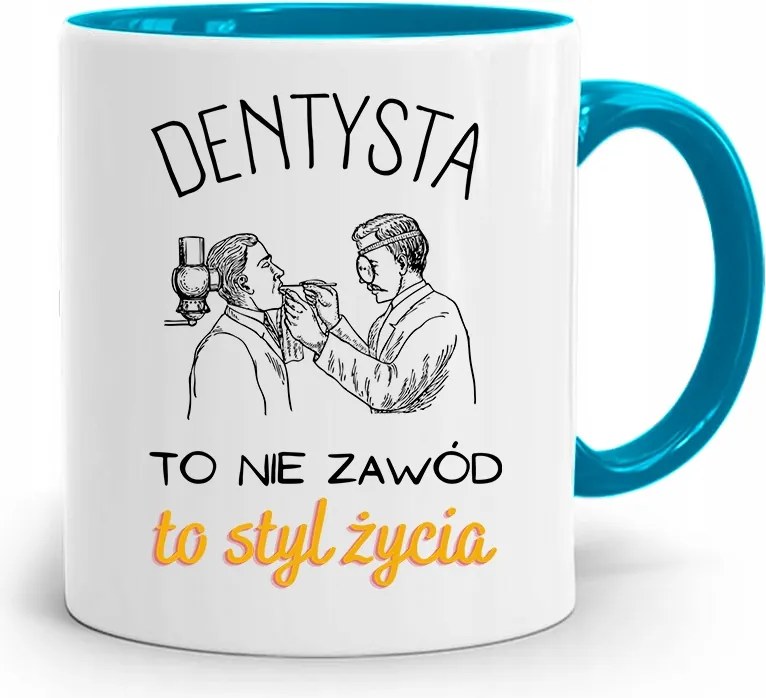 Kék Fogorvos Ajándék Bögre Egy Életstílus, fényképes nyomtatással