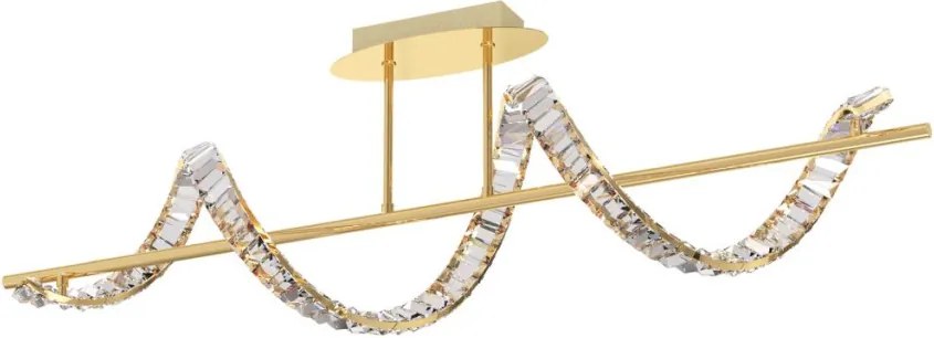 ZUMA LINE MX3170-1-3GT ATHESA Kristály Mennyezeti Lámpa Arany LED IP20