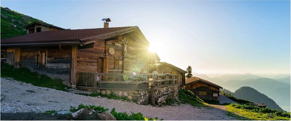 Kép - reggel az Alpokban, Tirol (120x50 cm)