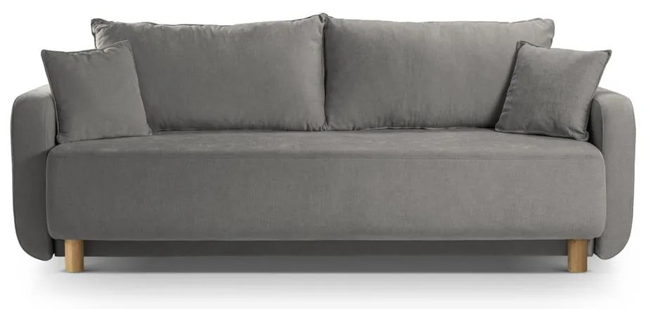 Szürke kinyitható tárolóhelyes kanapé 231 cm Elen – Micadoni