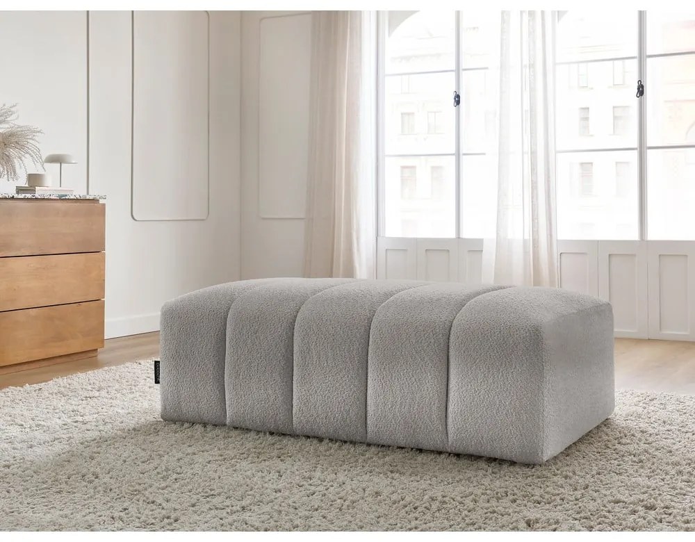 Világosszürke buklé lábtartó Annecy – Bobochic Paris