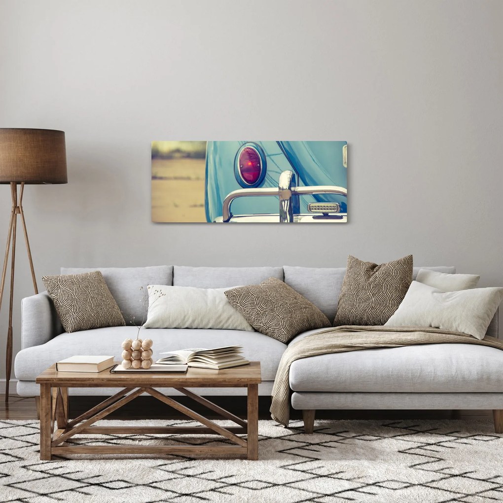 A türkiz veterán képe (120x50 cm)