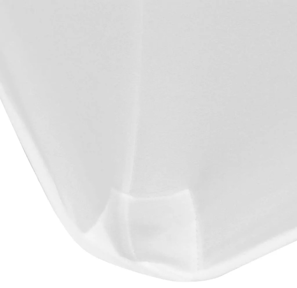Sztreccs asztal védőhuzat 2 db 120x60,5x74 cm fehér