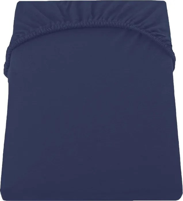 Smukee mikroszálas szatén lepedő 200 x 200 cm sötétkék