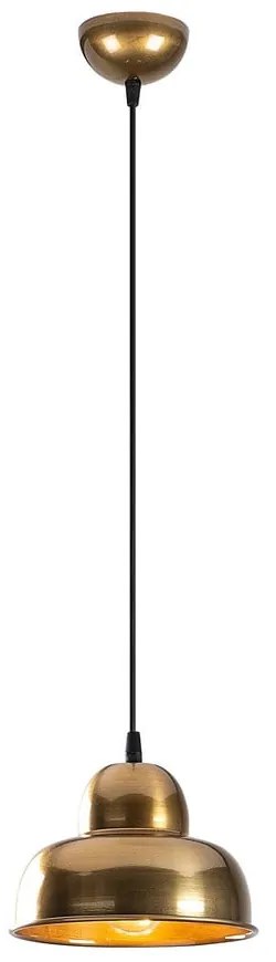 Aranyszínű függőlámpa fém búrával ø 20 cm Berceste – Opviq lights