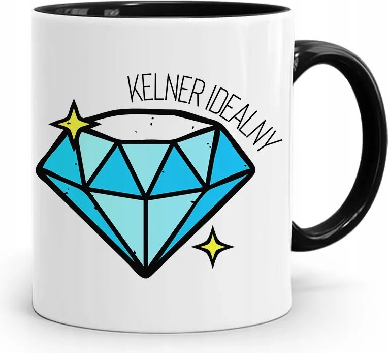 Pincérnek Bögre Fekete Pincér Tökéletes Ajándék fényképes nyomtatással