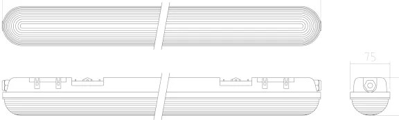 APLED - LED Felületre szerelhető lámpa DUSTER LED/58W/230V IP65 4000K
