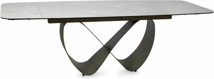 Infinity bővíthető étkezőasztal kerámia bézs/réz 160-240 cm