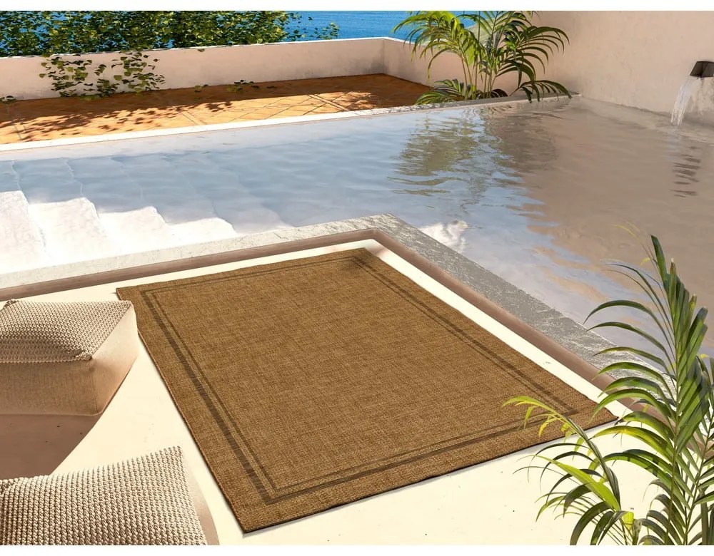 Barna kültéri szőnyeg 80x150 cm Guinea Natural – Universal