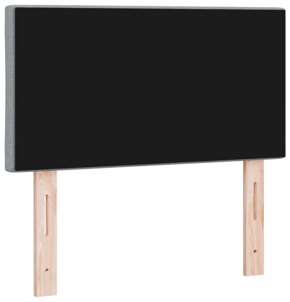 Fejtámla LED -es lámpákkal Állítható Világosszürke 80 cm szövet