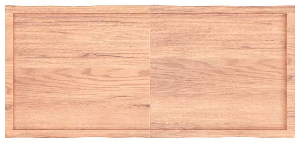 világosbarna kezelt tömör asztallap 140x60x(2-6) cm