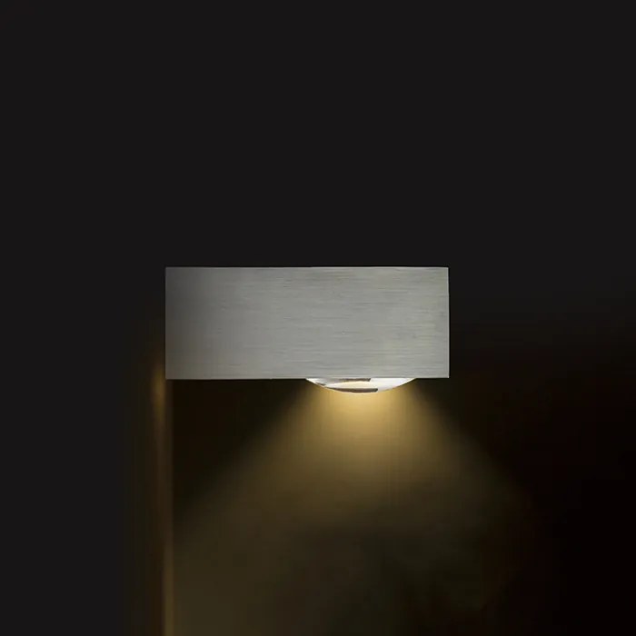 RENDL KORSO I fali lámpa szálcsiszolt alumínium 230V LED 5W 120° IP54 3000K