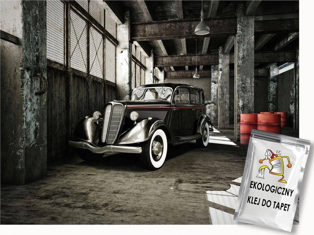 Fotótapéta Flizelina Ipari Régi autó Loft 300x210 ragasztó
