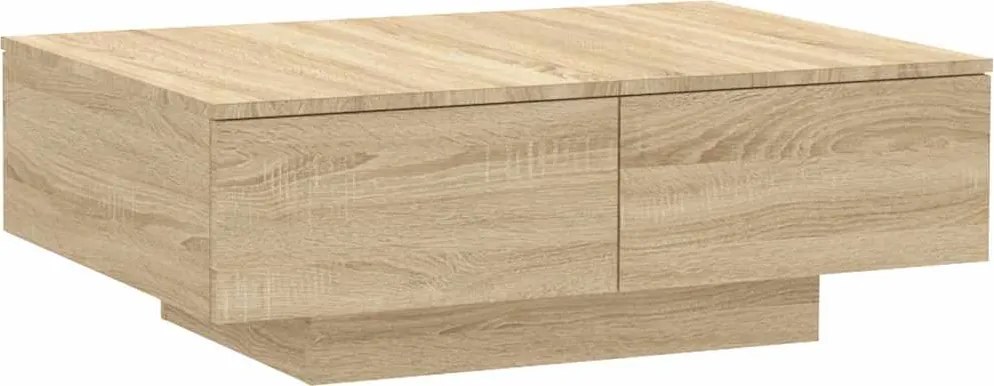 vidaXL sonoma tölgy színű szerelt fa dohányzóasztal 90 x 60 x 31 cm