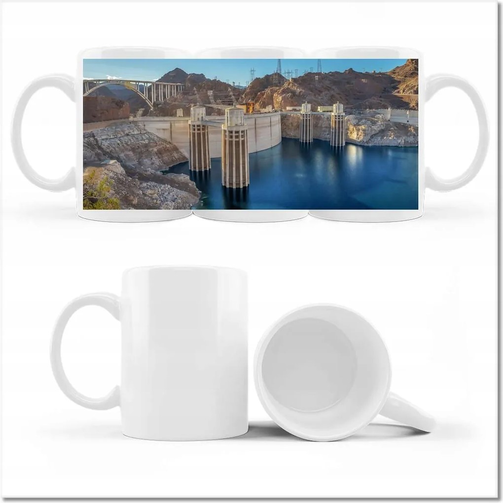 Nyomtatott bögre Gát Tájkép