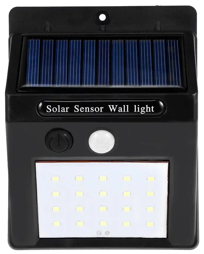 Napelemes LED lámpa mozgásérzékelővel - 48 LED