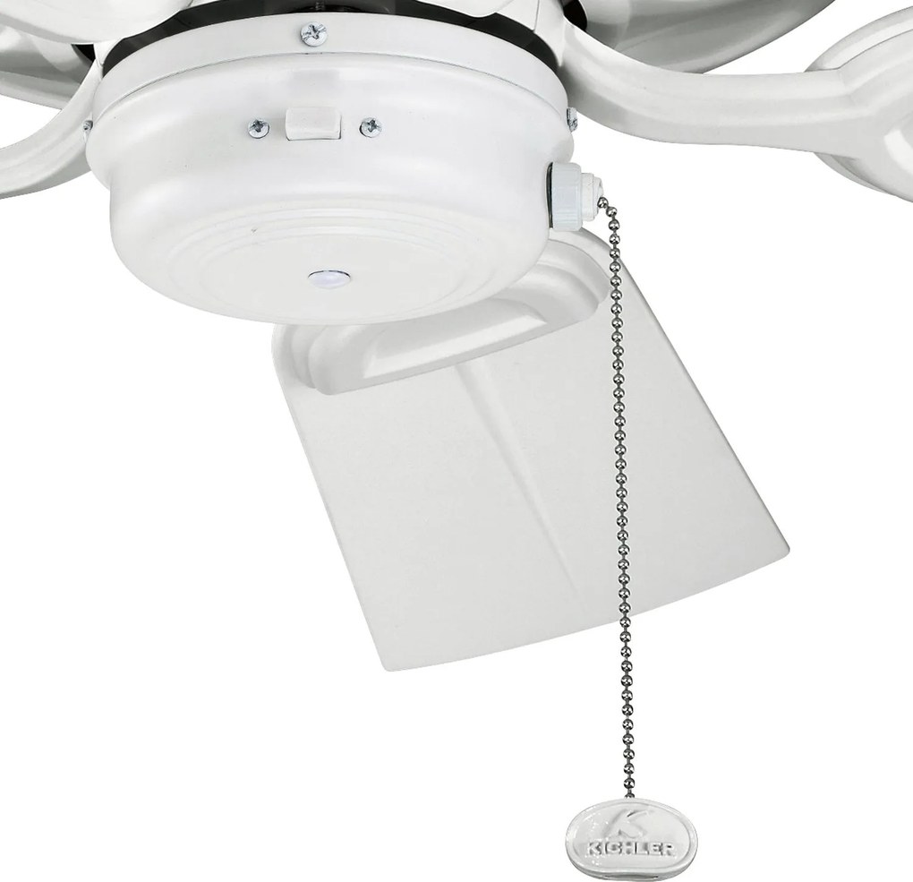 Kichler modern mennyezeti ventilátor kevlar matt fehér elsklf-kevlar-42-wht IP44