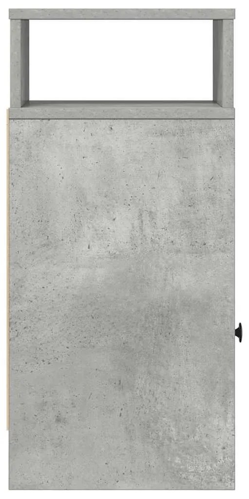 betonszürke éjjeliszekrény fiókkal 25 x 31 x 66 cm