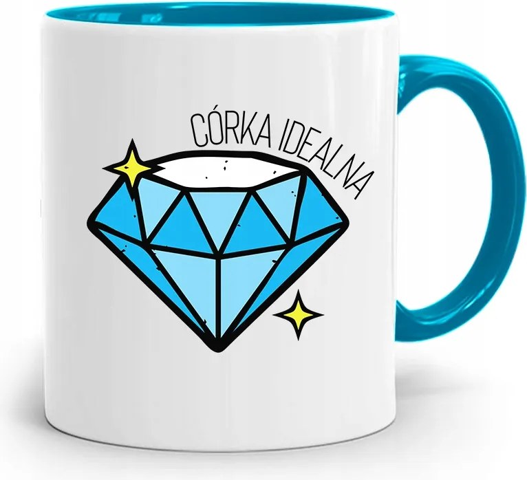 Kék Bögre Lányának Lánya Tökéletes Ajándék fényképes nyomtatással