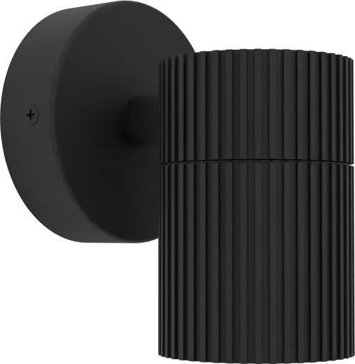 Eglo 902037 - Kültéri fali lámpatest TOMELLOSO 1xGU10/28W/230V IP44 fekete